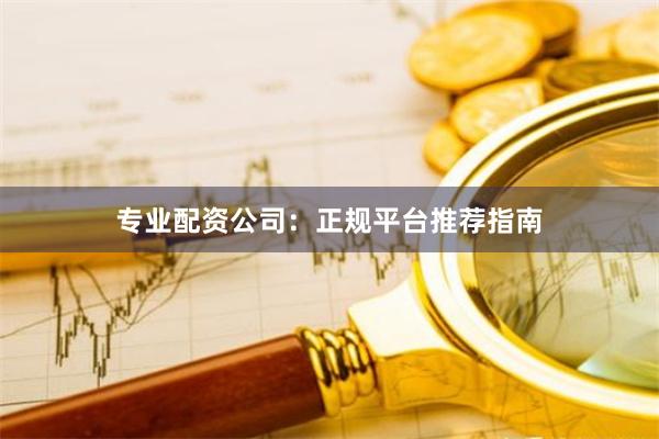 专业配资公司：正规平台推荐指南